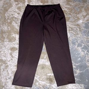 Studio Works Pull On Brown Dress Pants